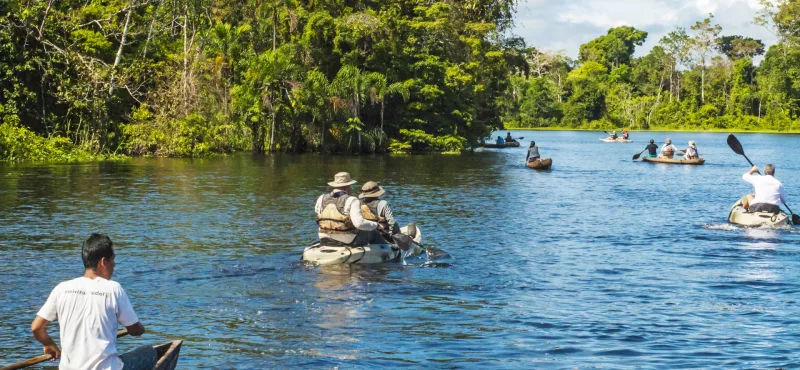 Aqua Expeditions Aria Amazone-Kayaking