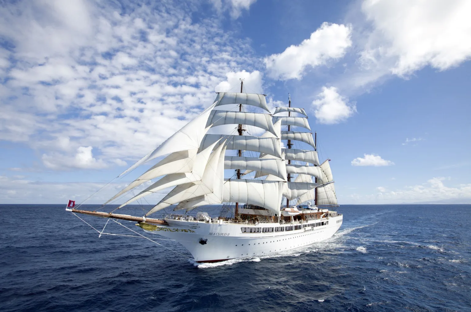 SEA CLOUDII under fiull sails