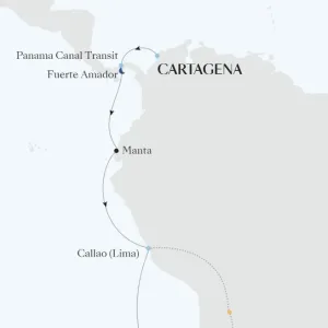 silversea wereldcruise 2028 kaart thema2