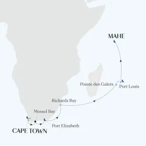 silversea wereldcruise 2028 kaart thema6