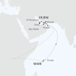 silversea wereldcruise 2028 kaart thema7