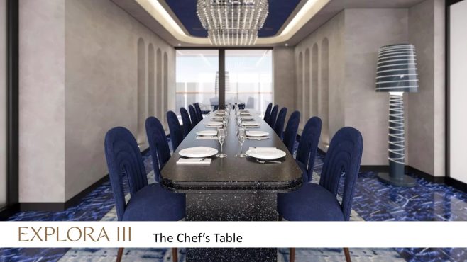 Explora III chefs table