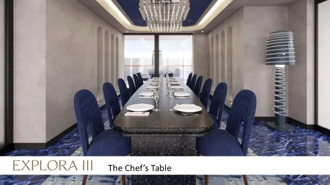 Explora III chefs table