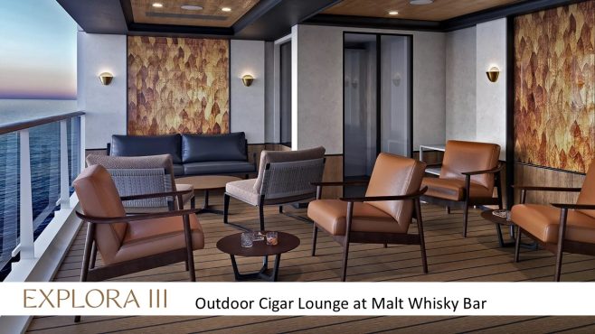 Explora journeys outdoor cigar lounge