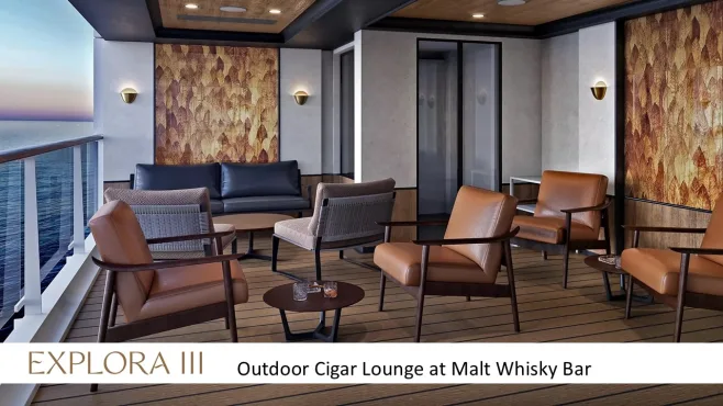 Explora journeys outdoor cigar lounge