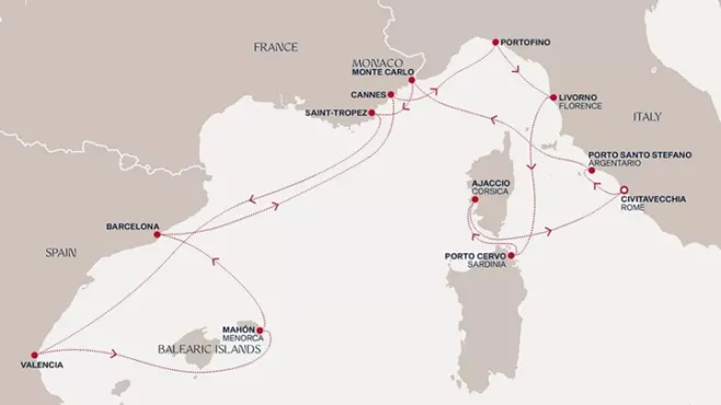 explora journeys 13jul26 map